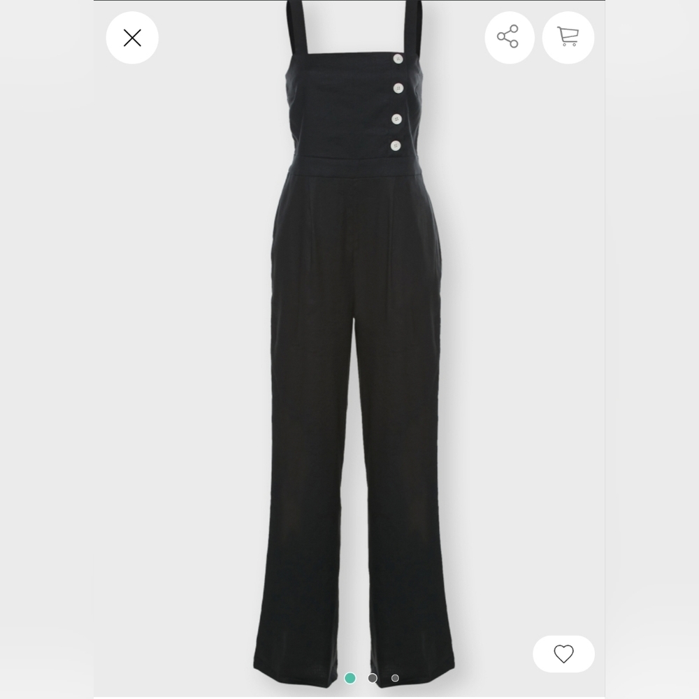 Banana Republic size 10 black wide-leg jumpsuit/romper